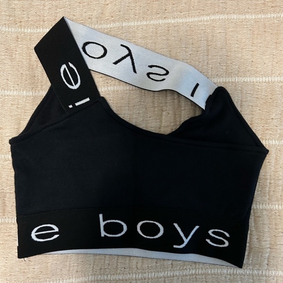 Boys Lie One Shoulder Sports Bra Size S/M - Picture 3 of 5
